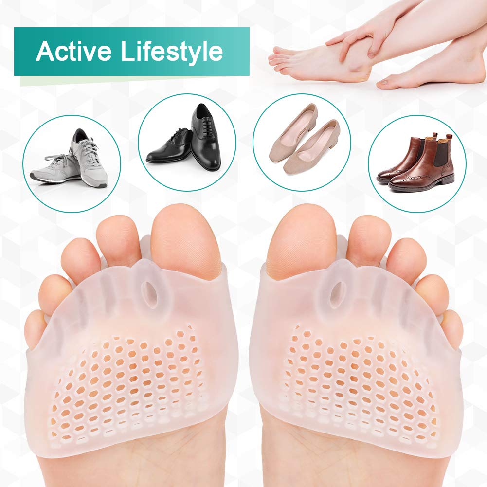 Buy 2 Pair Gel Toe Separator Metatarsal Pads Kit, Toe Stretcher Bunion Spacer for Orthotic