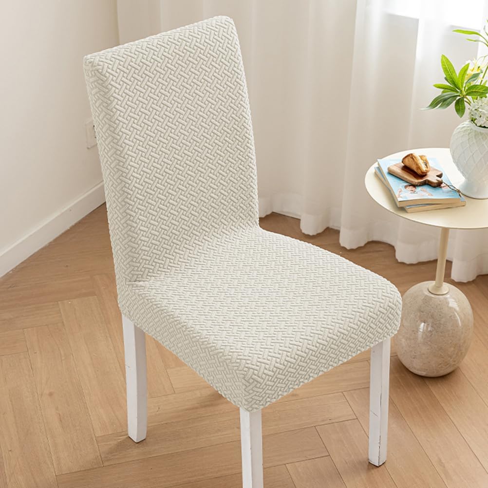 Green,4pcs, Dining Chair Covers Set of 2/4 Soft Dining Chair Slipcover Stretch Chair Protector with Bottom Elastic for Dining Room Kitchen Restaurant Hotel Removable Washable