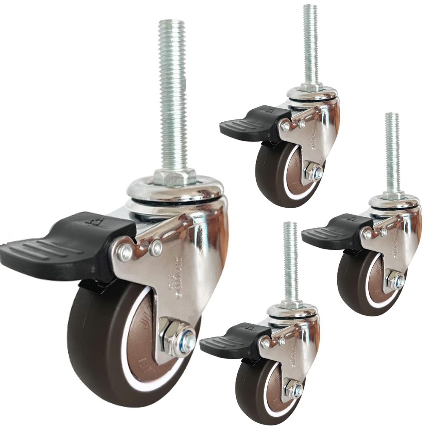 Roues de rechange M12*60 anti-vibration pour chariot et meuble