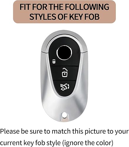 Miniatura 4 de TANGSEN Funda inteligente para llavero compatible con Mercedes-Benz 2020 2021 2022 Clase G Clase E Clase E 3 botones sin llave remoto de entrada sin