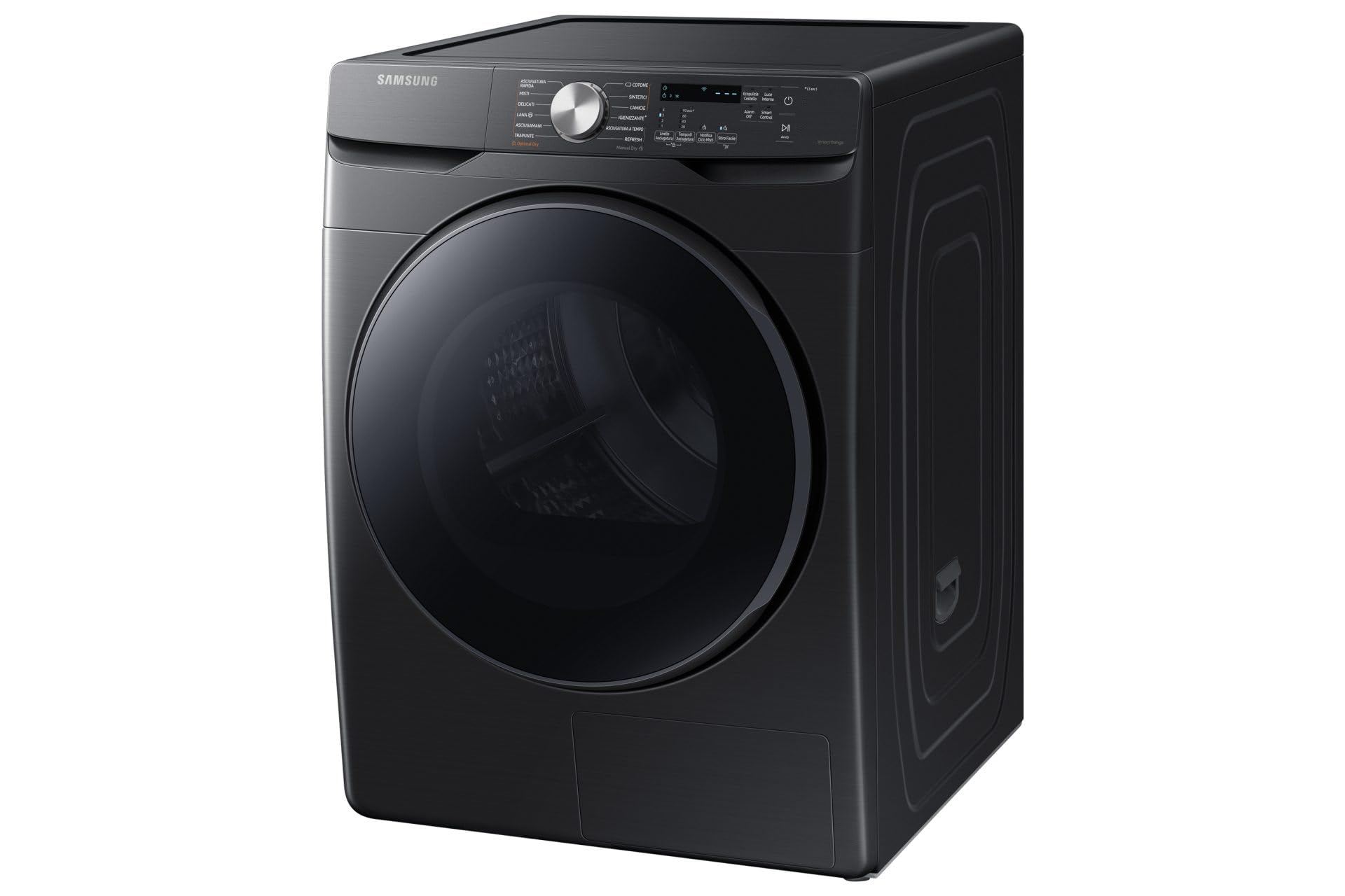 Samsung Sèche-linge grande capacité DV16T8520BV/ET, 16 kg, Hybrid Heatpump Classe A+++, Wifi, Hublot réversible, Charge avant, 69 l x 98 h x 84p cm