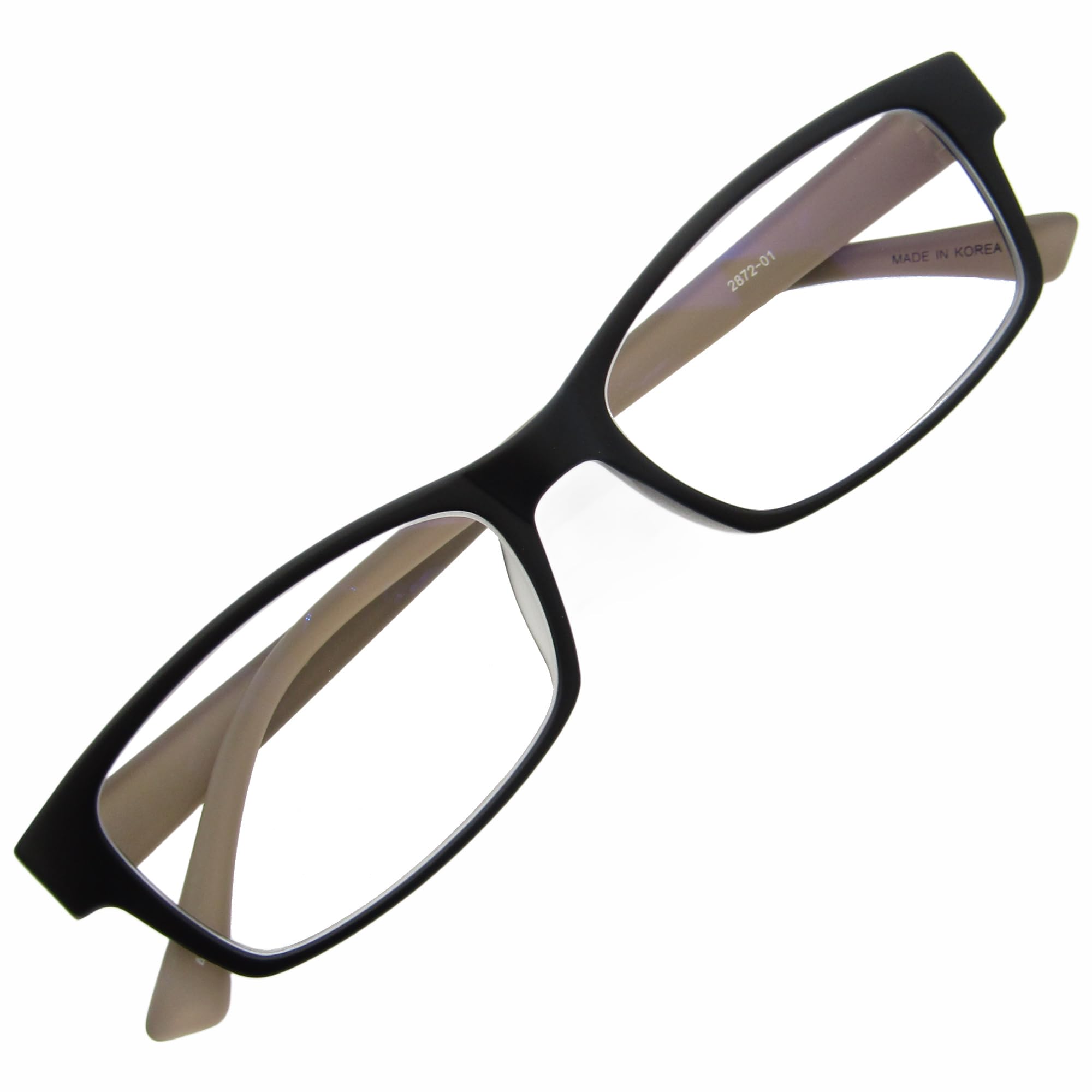 Amazon | [KKD] メガネ屋さんのレンズで作る スクエア 伊達 メガネ