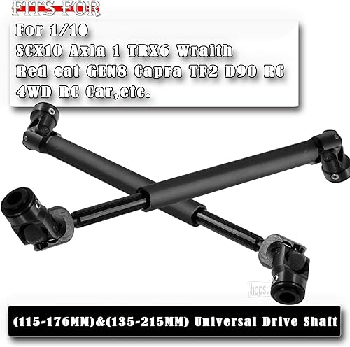 Miniatura 2 de Eje de transmisión RC Crawler 115-176MM &135-215MM Actualizaciones Parte para 110 Axial SCX10 SCX10 II 90046 SCX10 III AXI03007 TRX4 D90, eje de