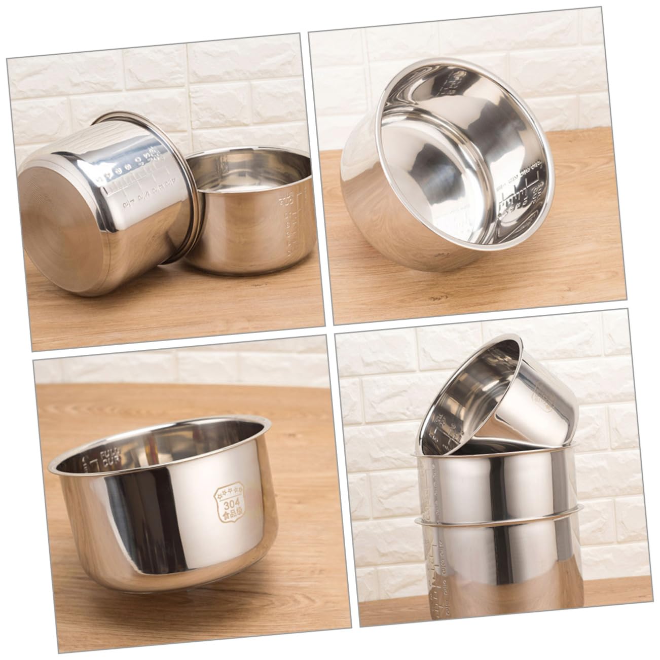 UKCOCO Arrocera olla interior olla interior para cocina eléctrica pieza de repuesto para arrocera portátil y duradera para arroz y sopas