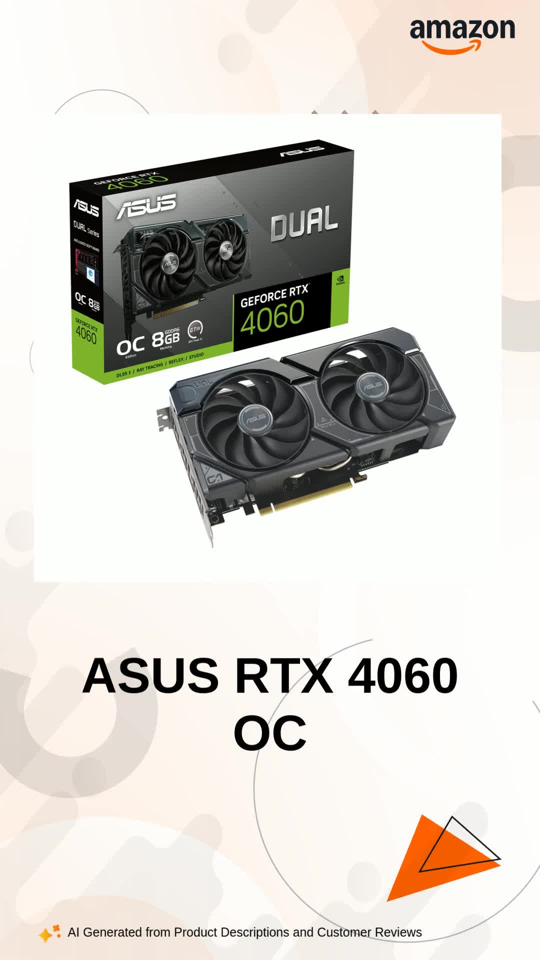 Amazon.in: Buy ASUS Dual GeForce RTX™ 4060 OC Edition 8GB GDDR6