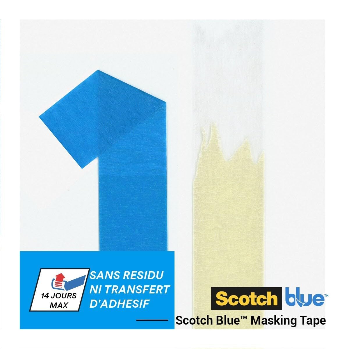 ScotchBlue Ruban de masquage Multi-Surfaces, 36 mm x 41 m, 6 Rouleaux/Emballage, 70% PEFC, SGSCH-PEFC-COC-110078