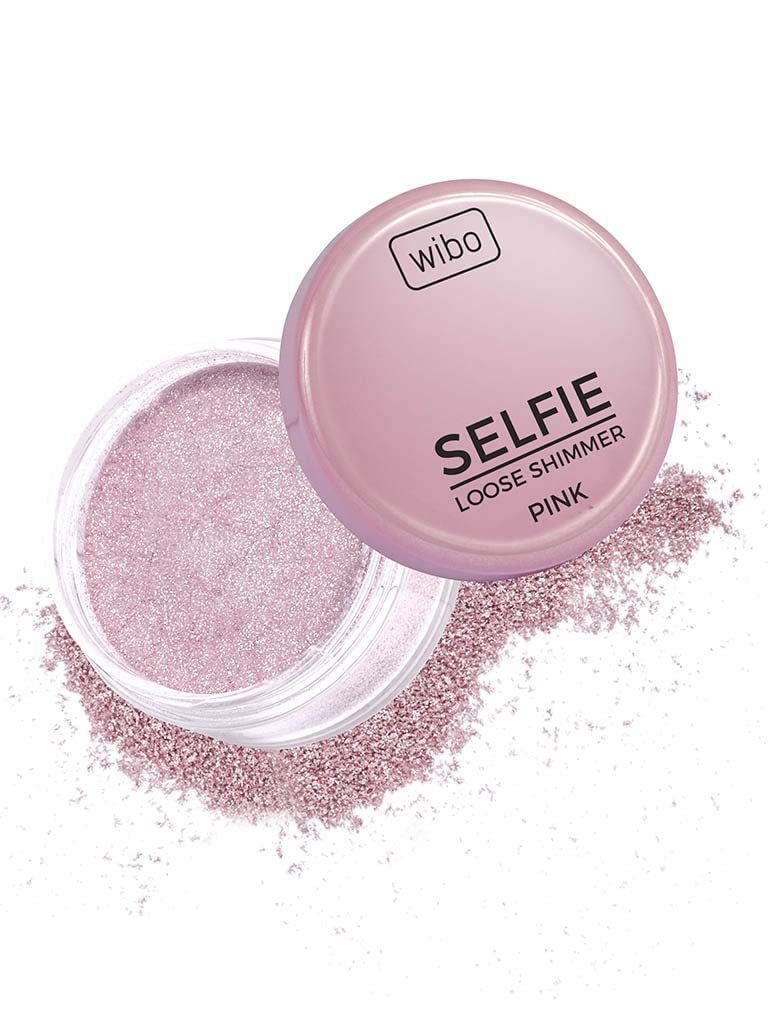 WIBO Selfie Luźny Shimmer Różowy 20 g