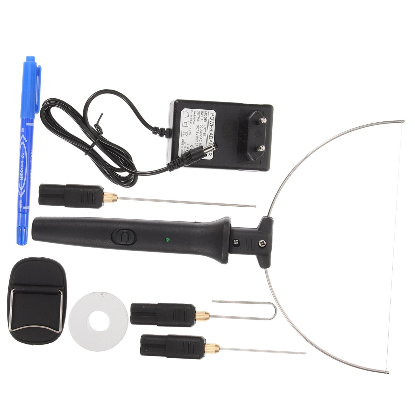 POPETPOP Kit Coupe-Mousse Électrique avec Fil Chaud pour Découpe DIY Artisanat Et Plaques Mousse Outil Portable pour Sculptures Et Projets Créatifs Prise UE