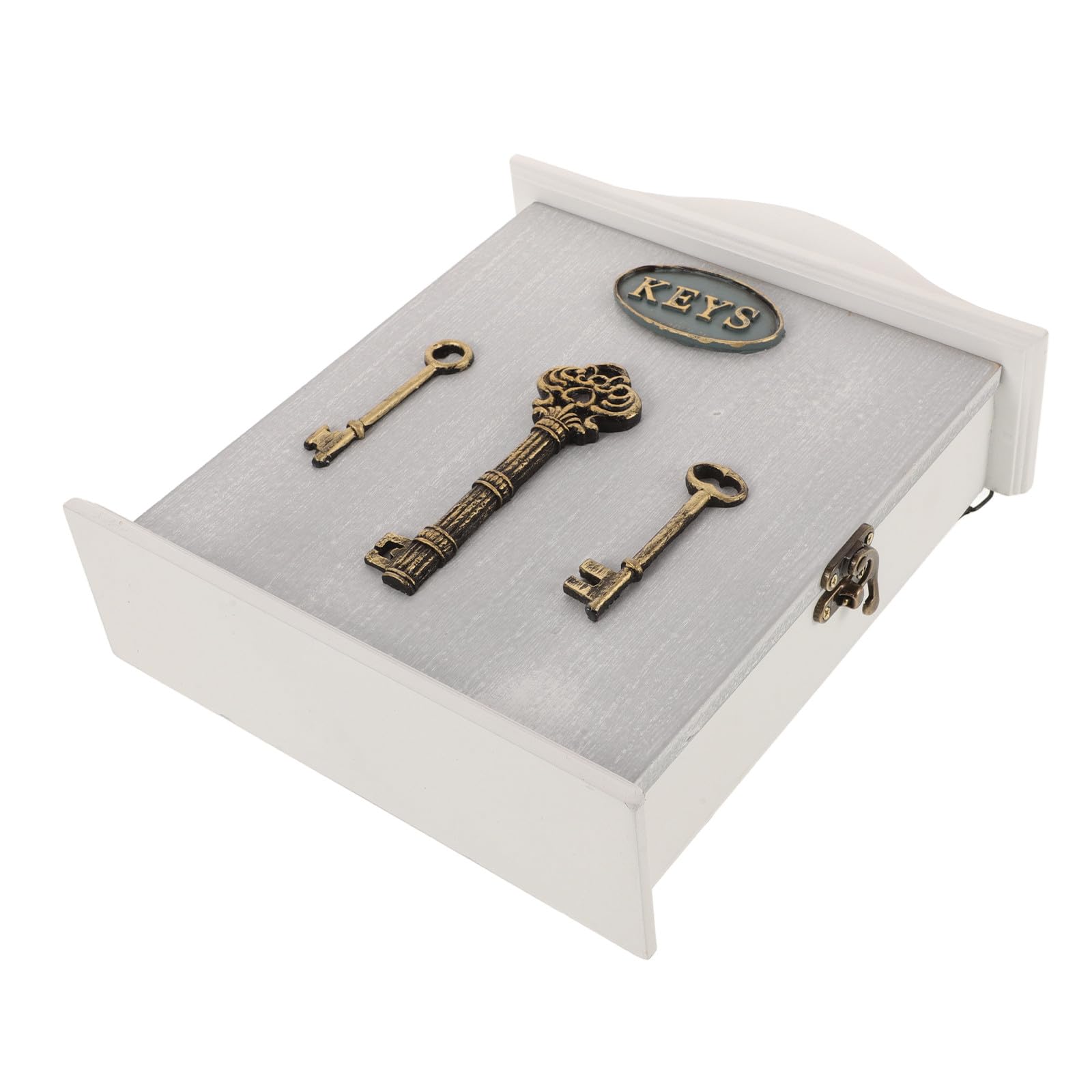 Boîte à clés murale rustique et porte-clés pour rangement entrée