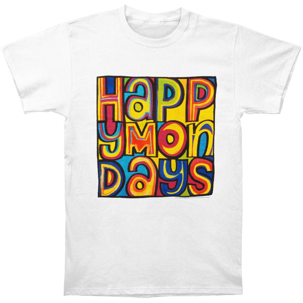 Happy Mondays Men Logo Short Sleeve T-Shirt