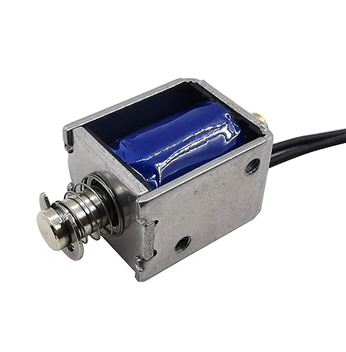 Miniatura 4 de 2PCS DC 3V 2.8 Mini Push Pull Electroimán lineal de 0.197 in Carrera Actuador de marco abierto eléctrico DC imán solenoide