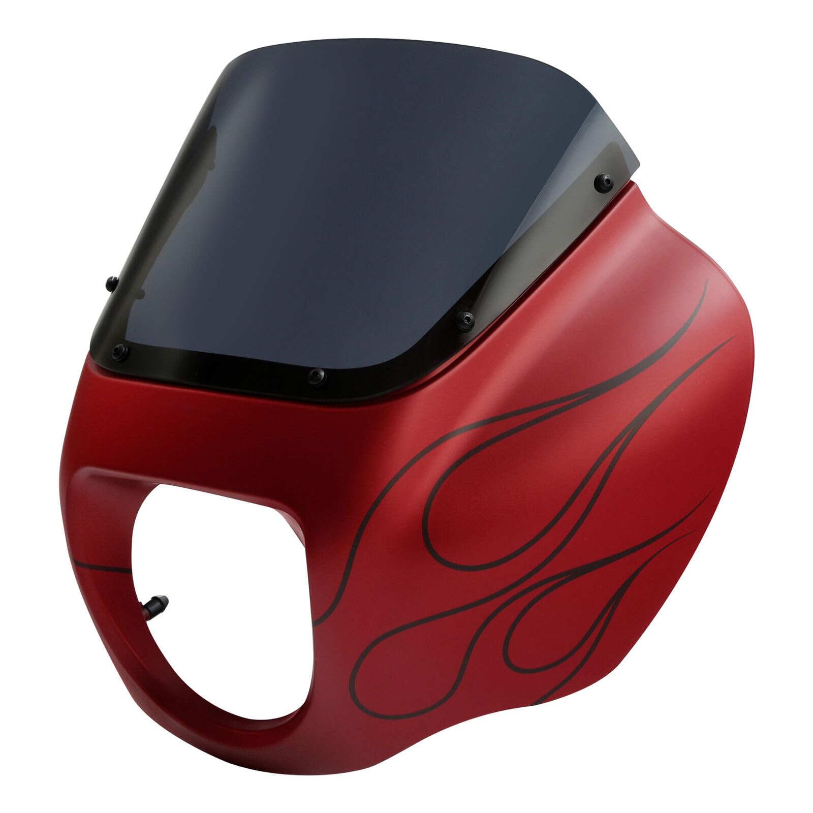 Front Headlight Quarter Fairing Windshield Fit For Harley Softail Low Rider FXLR S FXLRS 2018-2025 Street Bob FXBB FXBBS 2018-2025 Softail Standard FXST 2020-2024 Wicked Red Denim