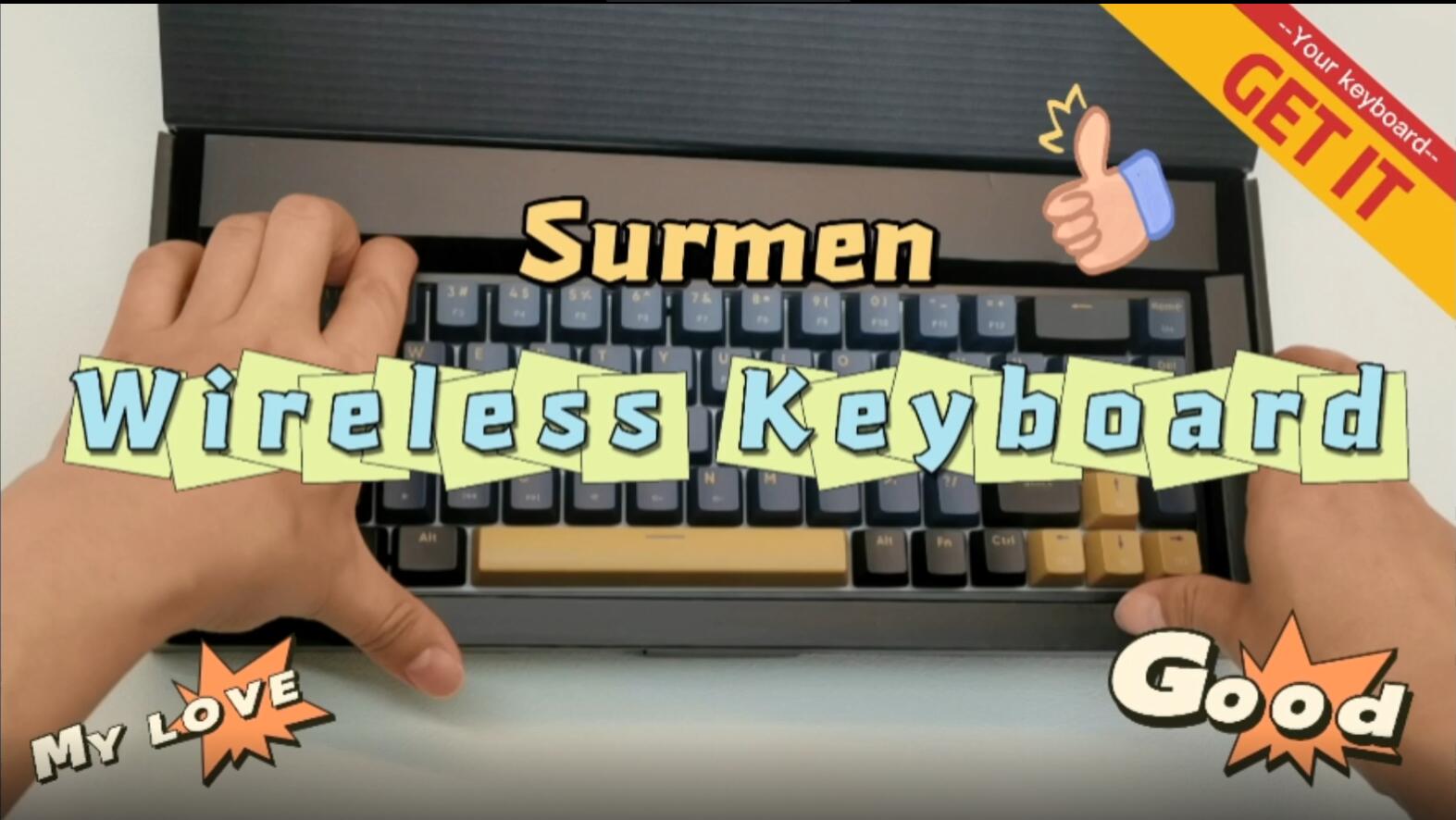 sa☻ Amazon.com: surmen GT68 65% Wireless Mechanical Gaming