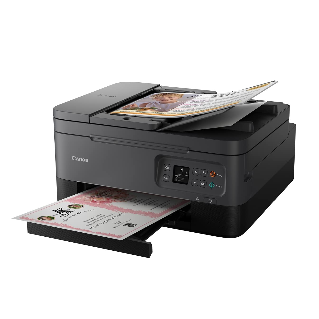 Canon PIXMA TS7450 – Colore Stampante Multifunzione Wi-Fi a Getto d'inchiostro, Nero