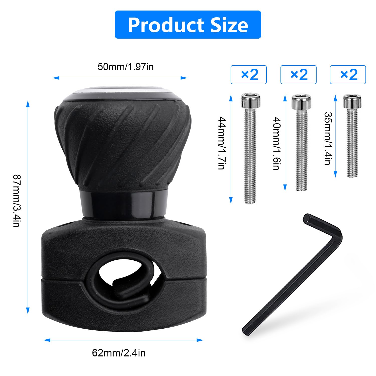 Kit Pomello Volante Per Trattore AMA Universale In Metallo Codice - Foto 10