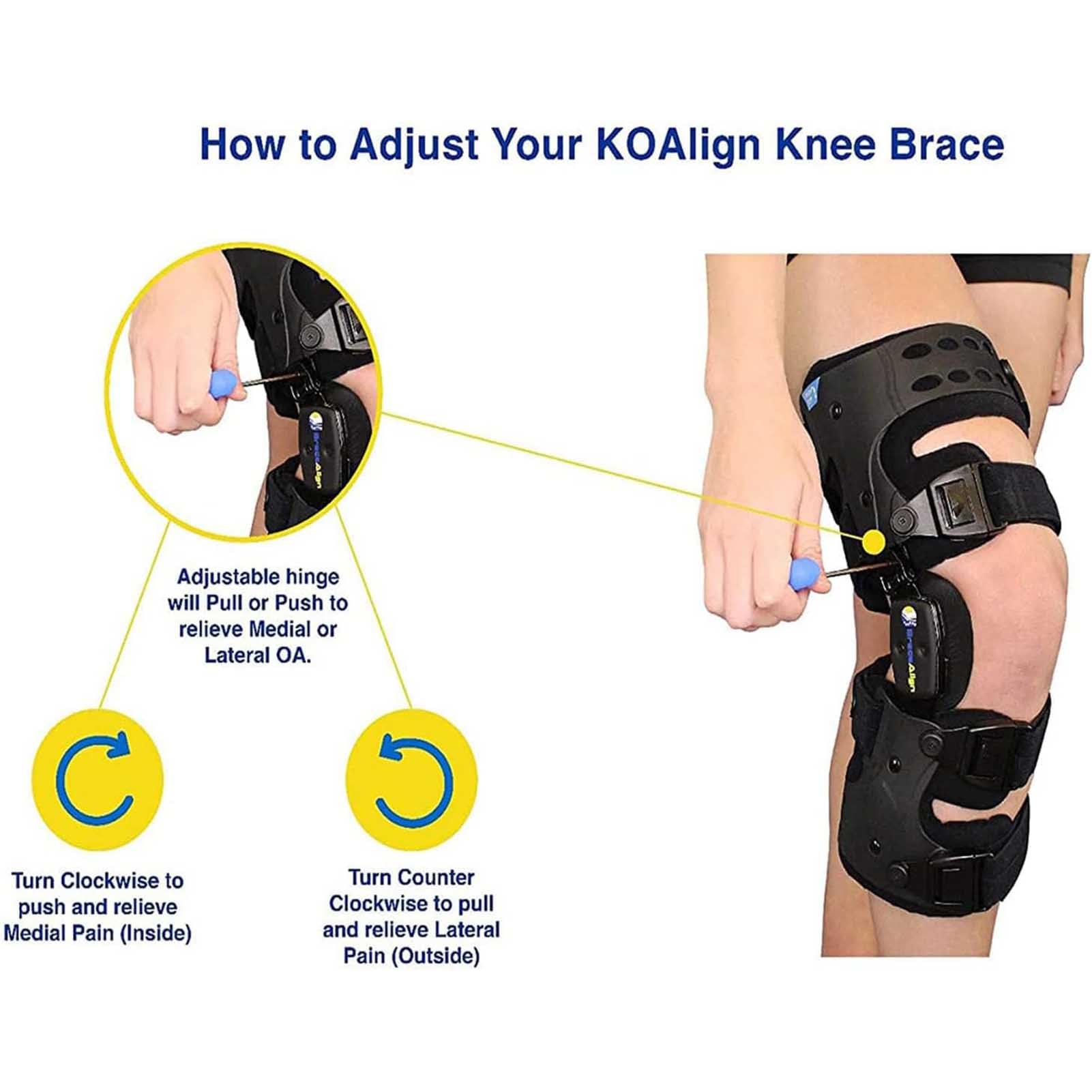 Tutore Per Ginocchio Incernierato Regolabile, Tutore ROM Stabilizzante Per Ginocchio Per Dolore Artritico Osso Su Osso, Tutore Per Ginocchio Anti-osteoartrite, Ideale Per Uomini E Donne QiuShuiDr(Left