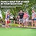 KINGTOP Miniature Golf Flagstick, Practice Putting Green Flags for Yard, Golf Pin Flag Hole Cup Set, Portable 2-Section Design, 3ft Flagpole, Indoor | Outdoor, Red Flag Numbered #1 2 3 4, 4-Pack