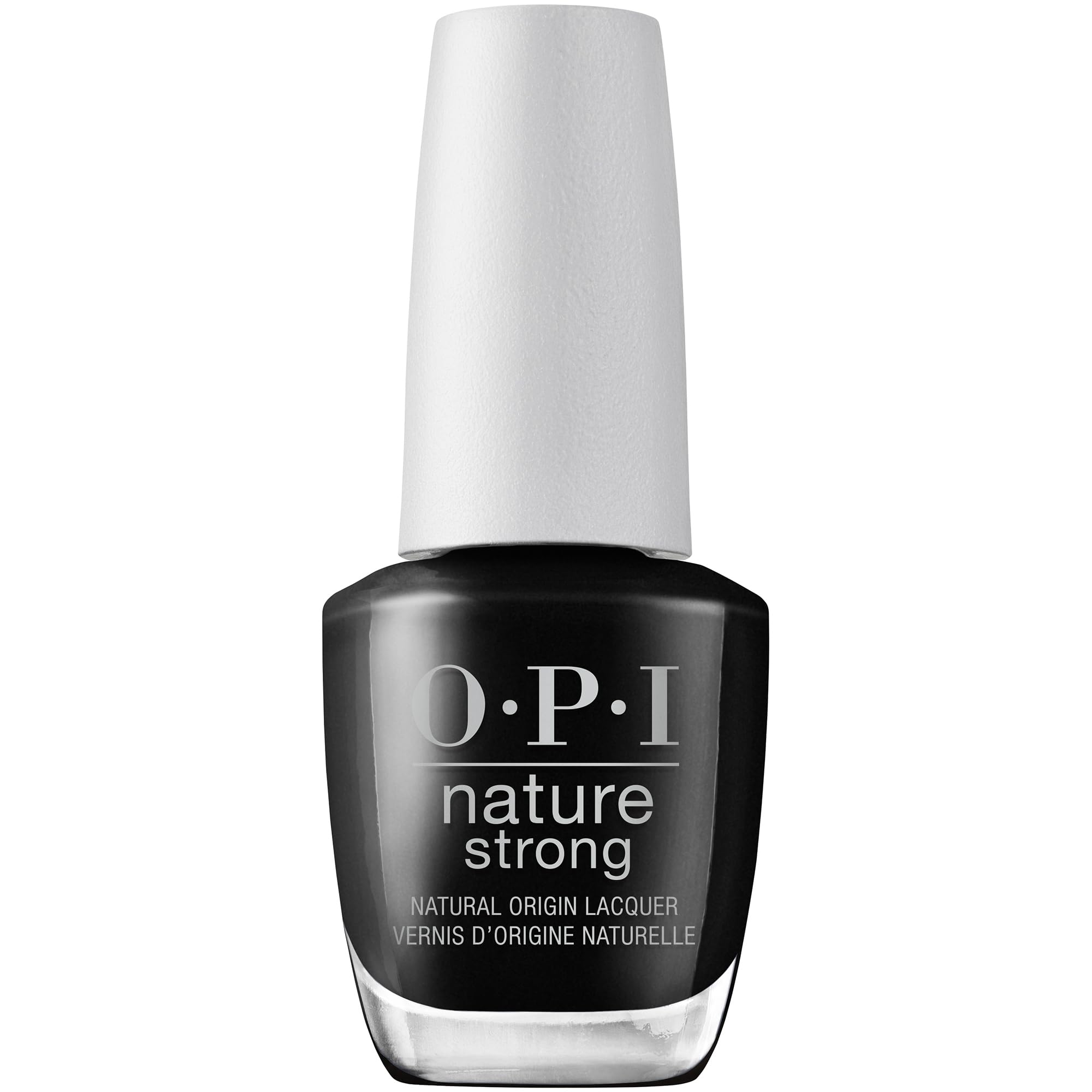 OPI Nature Strong Nail Polish | Quick Dry Vegan Nail Varnish with Long-Lasting Results | Made with Natural Ingredients | Black and Grey Nail Polish | 15ml