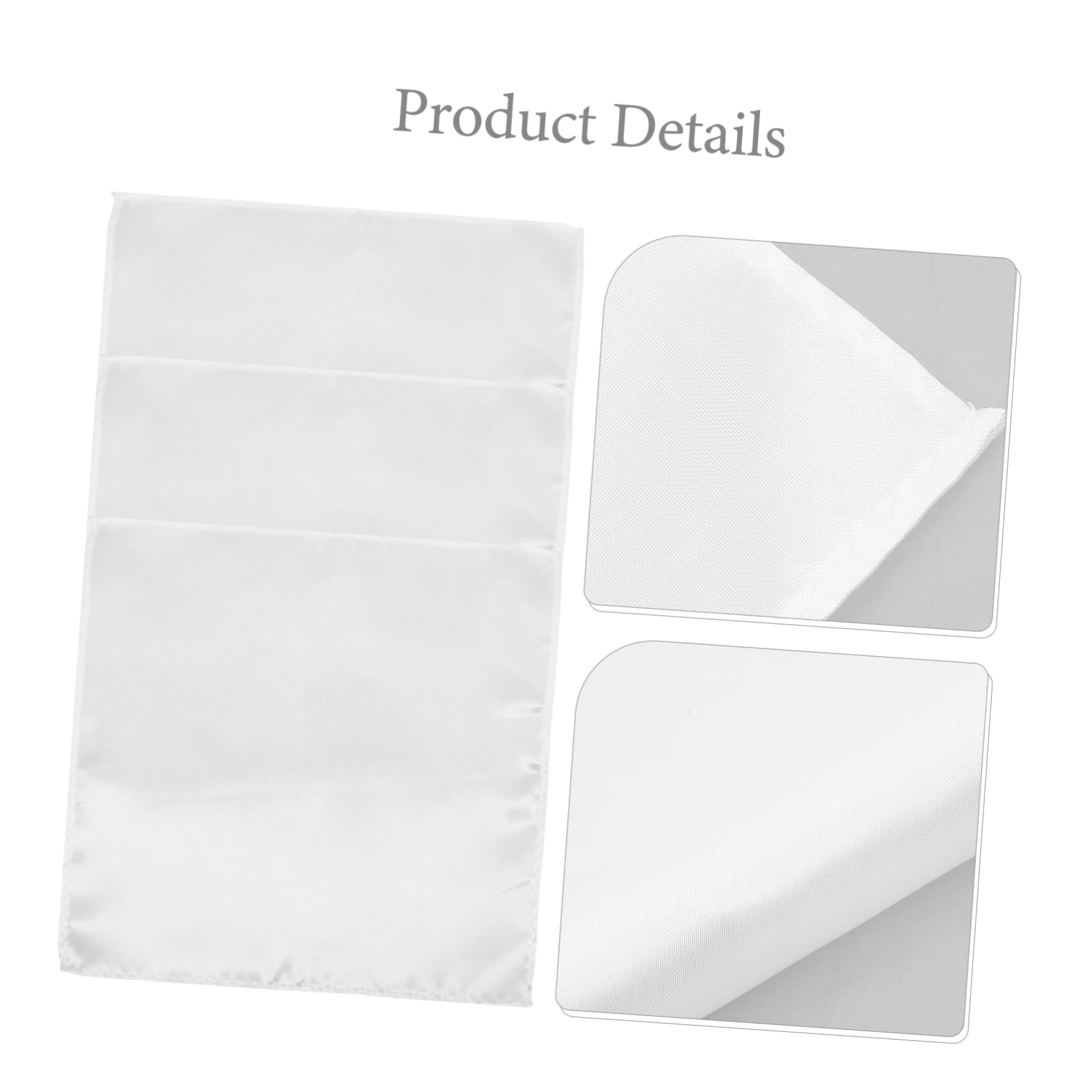 FRCOLOR Orange Silk Pocket Squares for Men 6pcs Suit Handkerchiefs Gentleman's Decorative Handkerchief