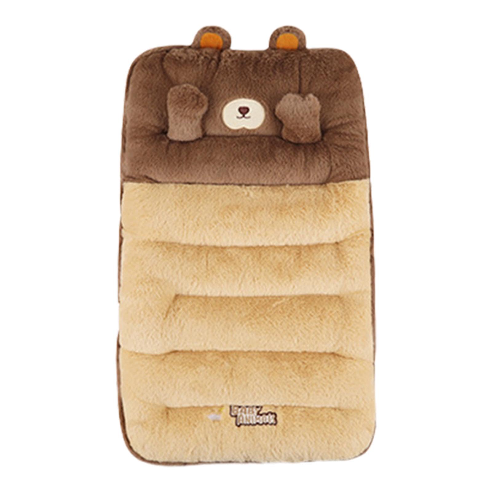 Set di cuscini per seggiolino auto in peluche, fodera per cuscino del | sedile caldo | Set coprisedili anteriori per animali | Imbottitura protettiva per sedile comfort Protezione invernale per cam