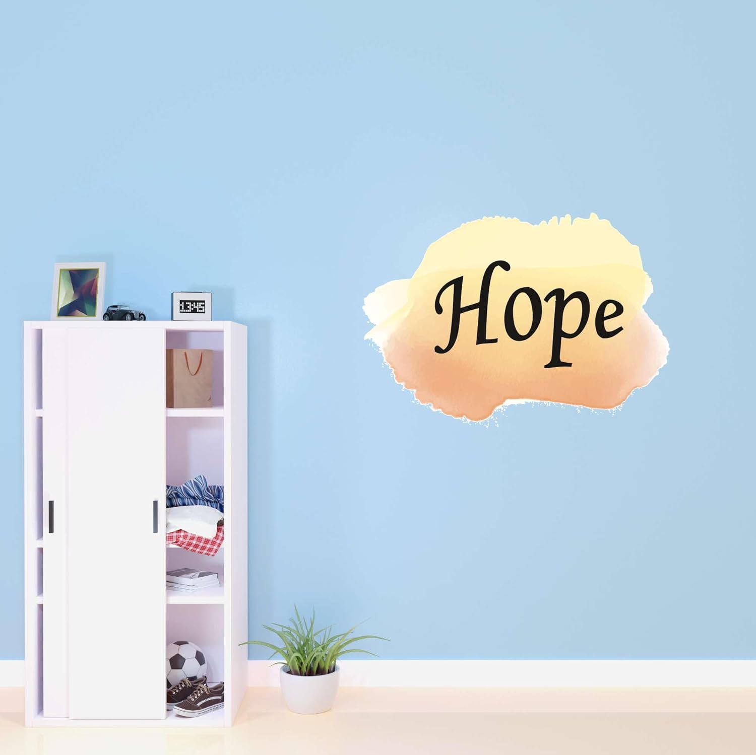 Design With Vinyl Home Wall Decals Hope Cute Wall Art Sticker Stay Positive with 'Hope' Wall Sticker - Size: 40 in X 28 in