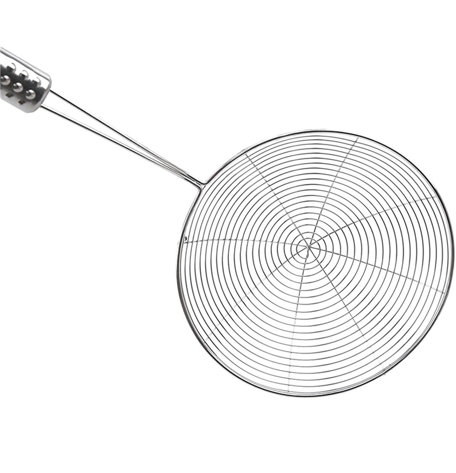 Sitko Uchwyt filtra smażenia długie stal nierdzewna durszkórek francuska frytki pieczołowy kuchnia smażona sito sit łyżnia sifter łyżka cedzakowa(35 * 15cm)