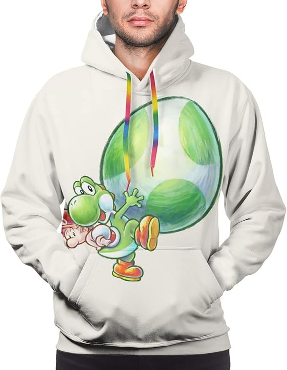 Amazon Co Jp 春 秋 冬 メンズトレーナー パーカーヨッシー 3 メンズ パーカー ロングスリーブ ヒップホップ カジュアル おしゃれ普段着に向くメンズ プルオーバースウェットシャツフード付きトップス カンガルーポケットフーディー ファッション