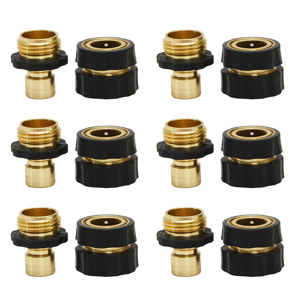 Buy 3/4 Inch Garden Hose Quick Connector Male and Female Value Pack