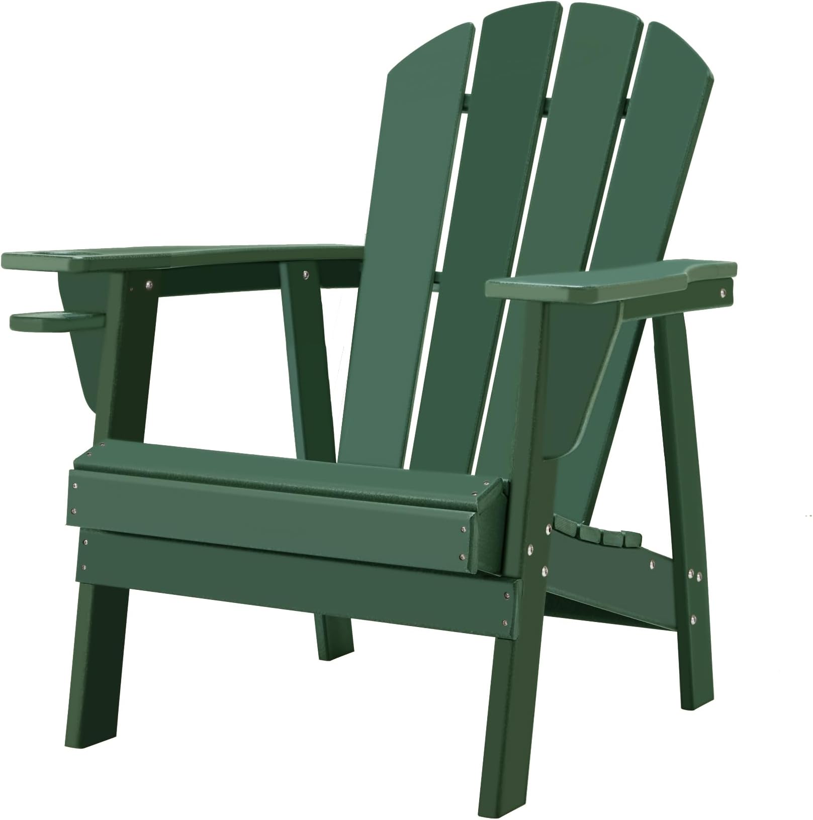 Restcozi Adirondack Chairs, HDPE All-Weather Adirondack Chair, Fire Pit Chairs (Classic, Dark Green)