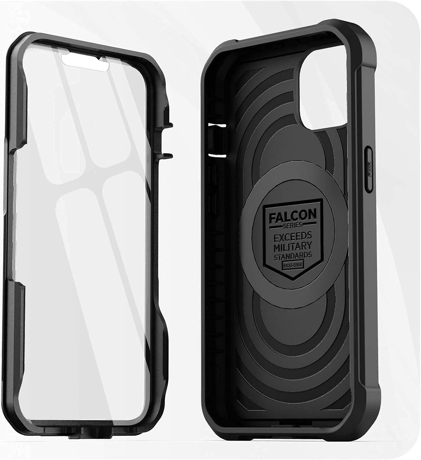 Encased Belt Case Designed for iPhone 13 Mini Case with Built-in Screen Protector and Holster Clip Phone Holder (Falcon Black) (iPhone 13 Mini) - Image 6