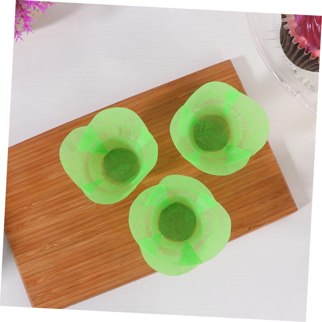 Cabilock Lot De 3 Caissettes À En Papier Antiadhésives Résistantes À L'huile Et À La Chaleur Idéales Pour La Pâtisserie Et Les Desserts 100 Pièces X 3