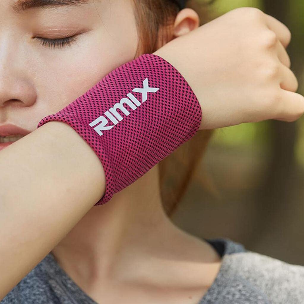 UJEAVETTE® Sports Wrist Protection Unisex Wrist Band Running Wristband Sweatband Red-image-32