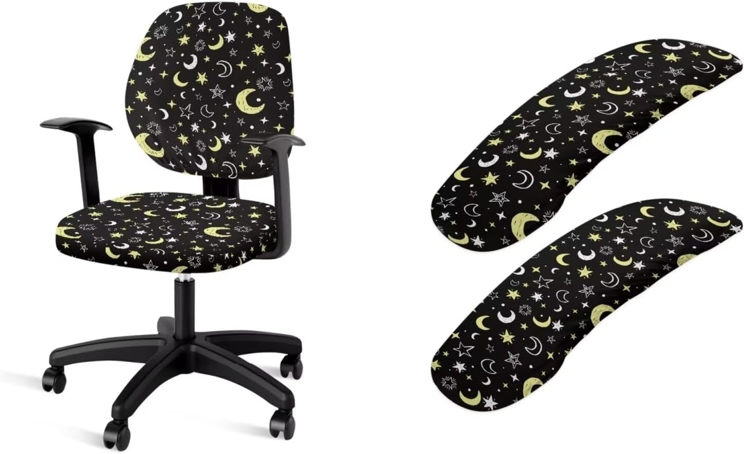 Mintulipy 4 Pieces Chair Seat Covers Desk Chair Armrest