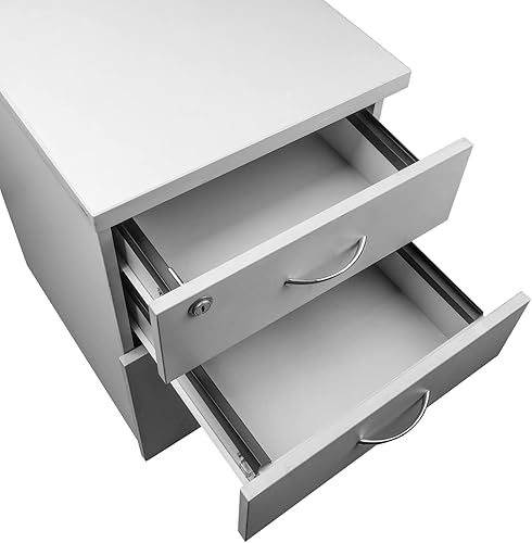 Miniatura 5 de 4 rieles colgantes de PVC para archivar, color negro, 16 pulgadas, para archivadores colgantes, 12 lados de cajón, tamaño carta, almacenamiento de