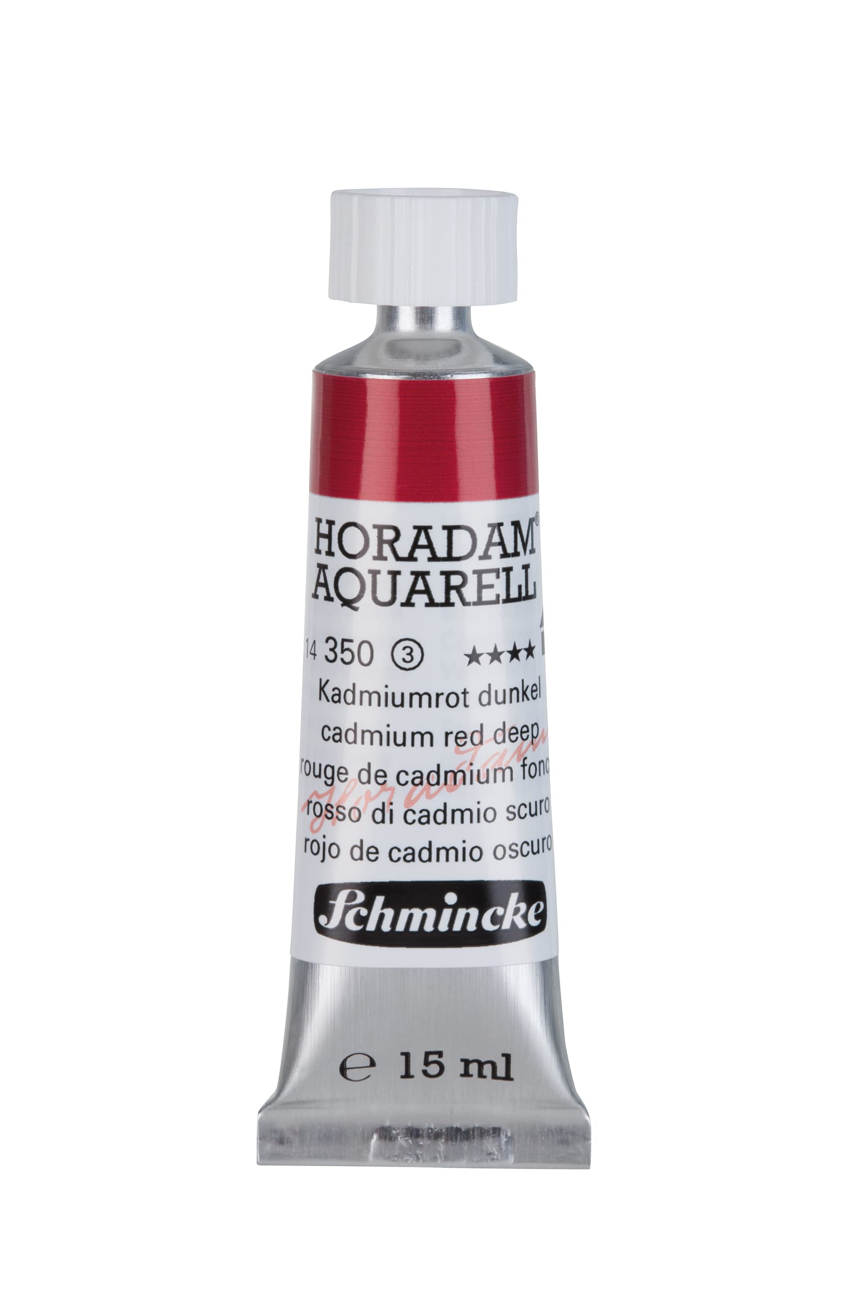 Schmincke - HORADAM® AQUARELL - acuarelas para artistas, rojo cadmio oscuro - 15 ml