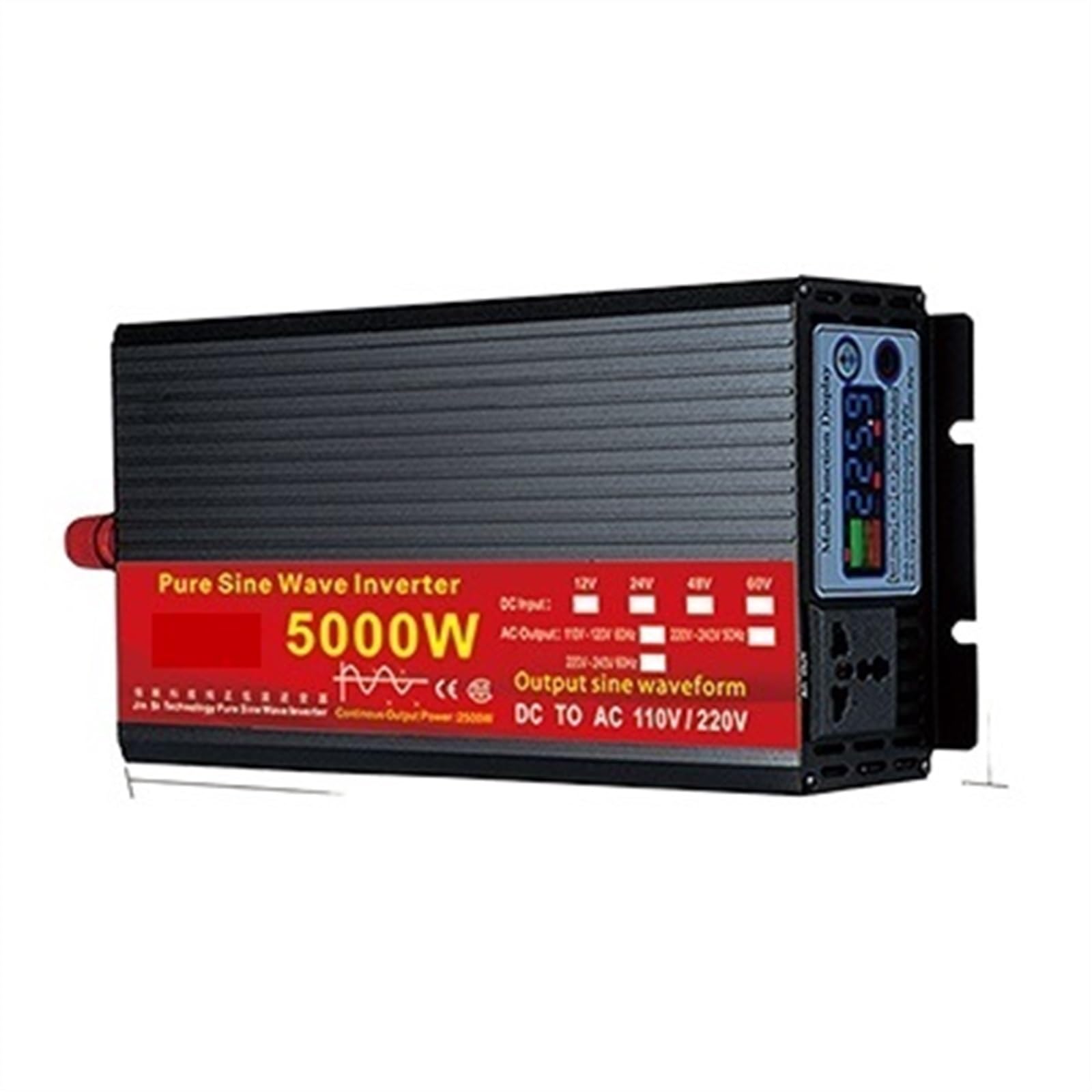 CUDTAPI Pure Sine Wave Inverter 12V 24V 220 110 2000W 3000W 4000W 5000W Voltage Transformer Power Converter Solar Inverter(5000w,60V)
