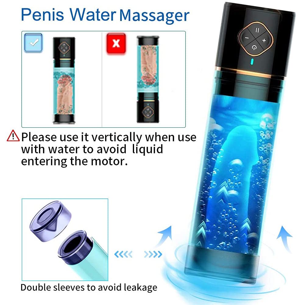 -Sèxtôysé Ġõđẹ Massager Personal Pompe Agrandisseur de Pénis Developer Erection Aide Pressurized Vide Avec Legrip Hanal Cock Élargissement, Jouet Masseur Manchon