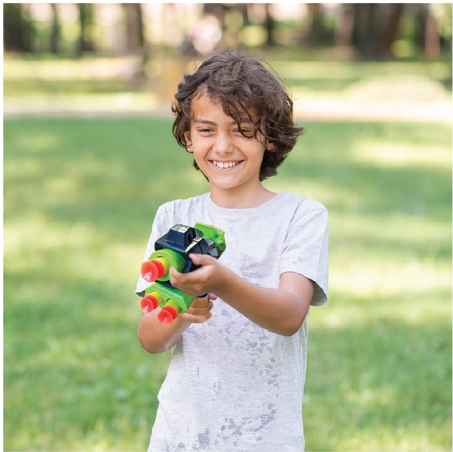 Image of ToyMagic Thunder Striker Space Gun with 6 Bullets|Pull Back, Buckle Board Machine|Soft Bullet Gun for Kids 6+|Foam Blaster Gun|Birthday Gift|Action Toy in Safe for Kids|Made in India