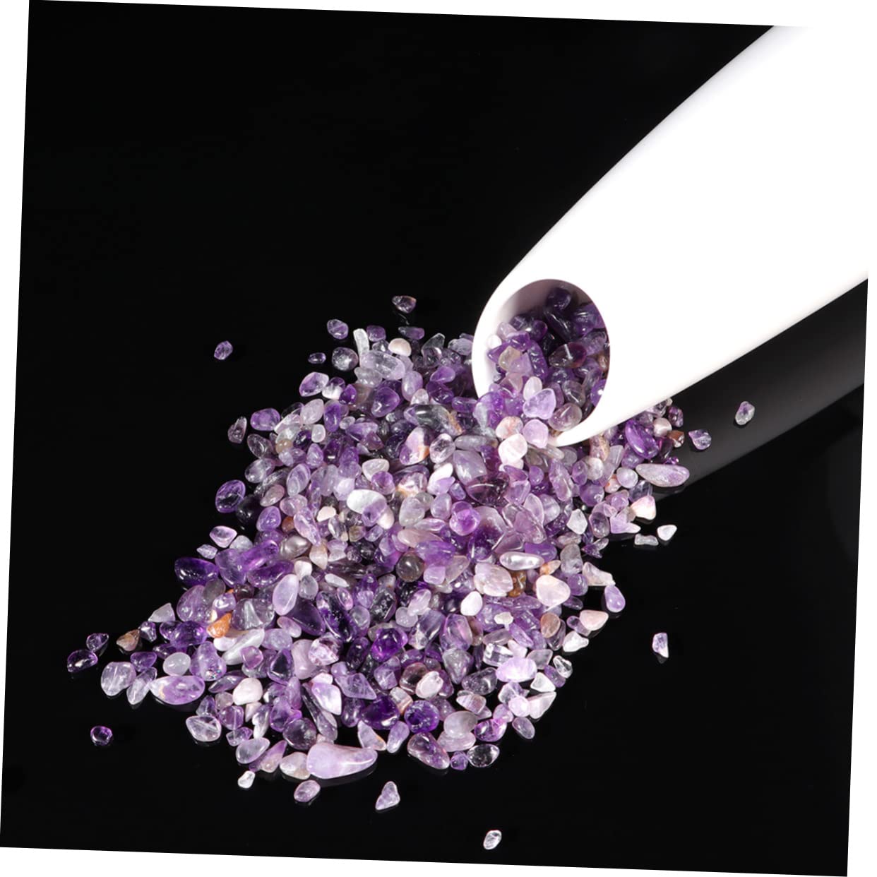 Gravier violet pour aquarium, pierre chakra