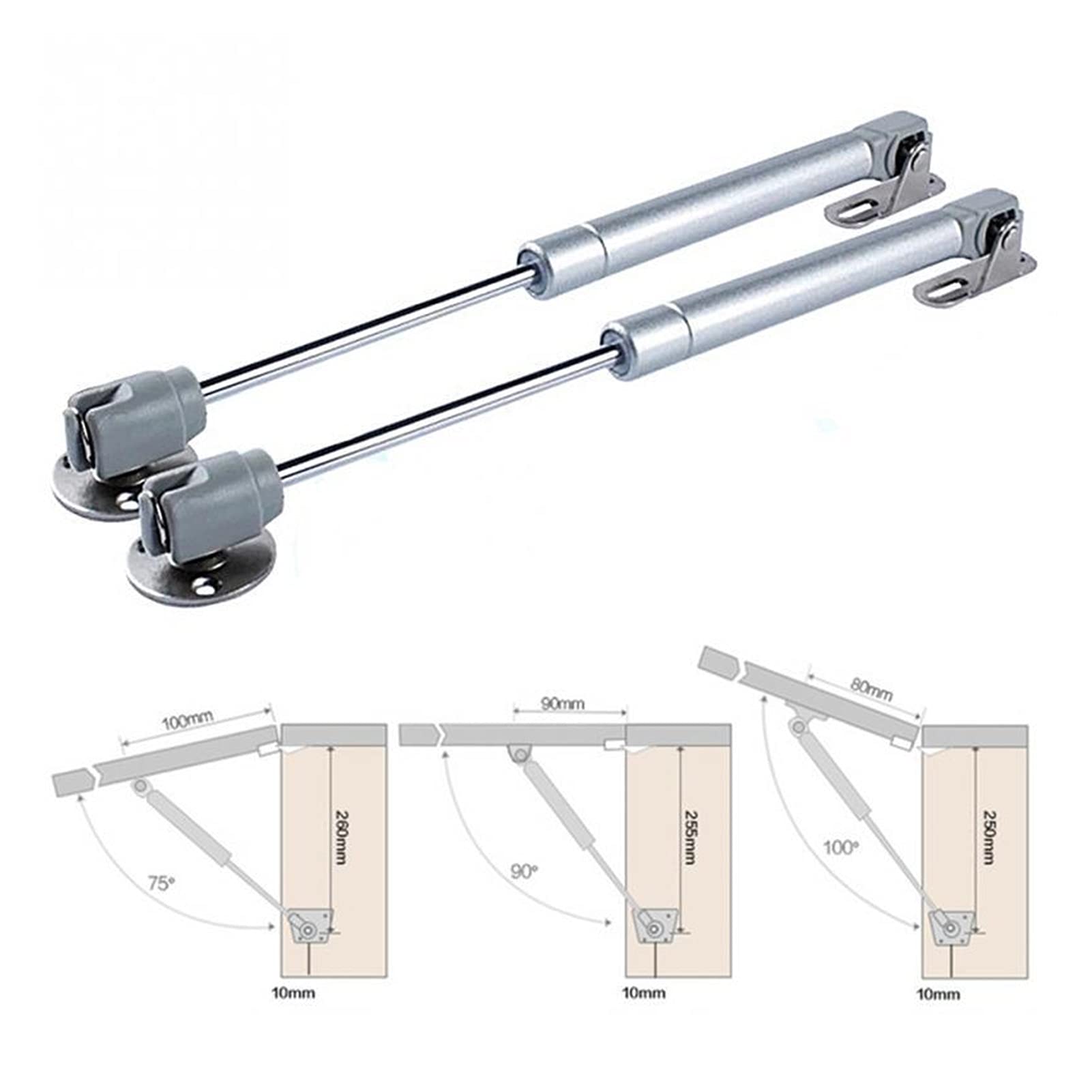 Hochleistungs-Linearantrieb, Linearaktuator Pneumatische Tragstange Hydraulik 2 0N ~ 200N. Stab-Pneumatik-Rod-Teleskop for Auto-Trommel-Türen Fenster für von Industriemaschinenschiffen(20N)