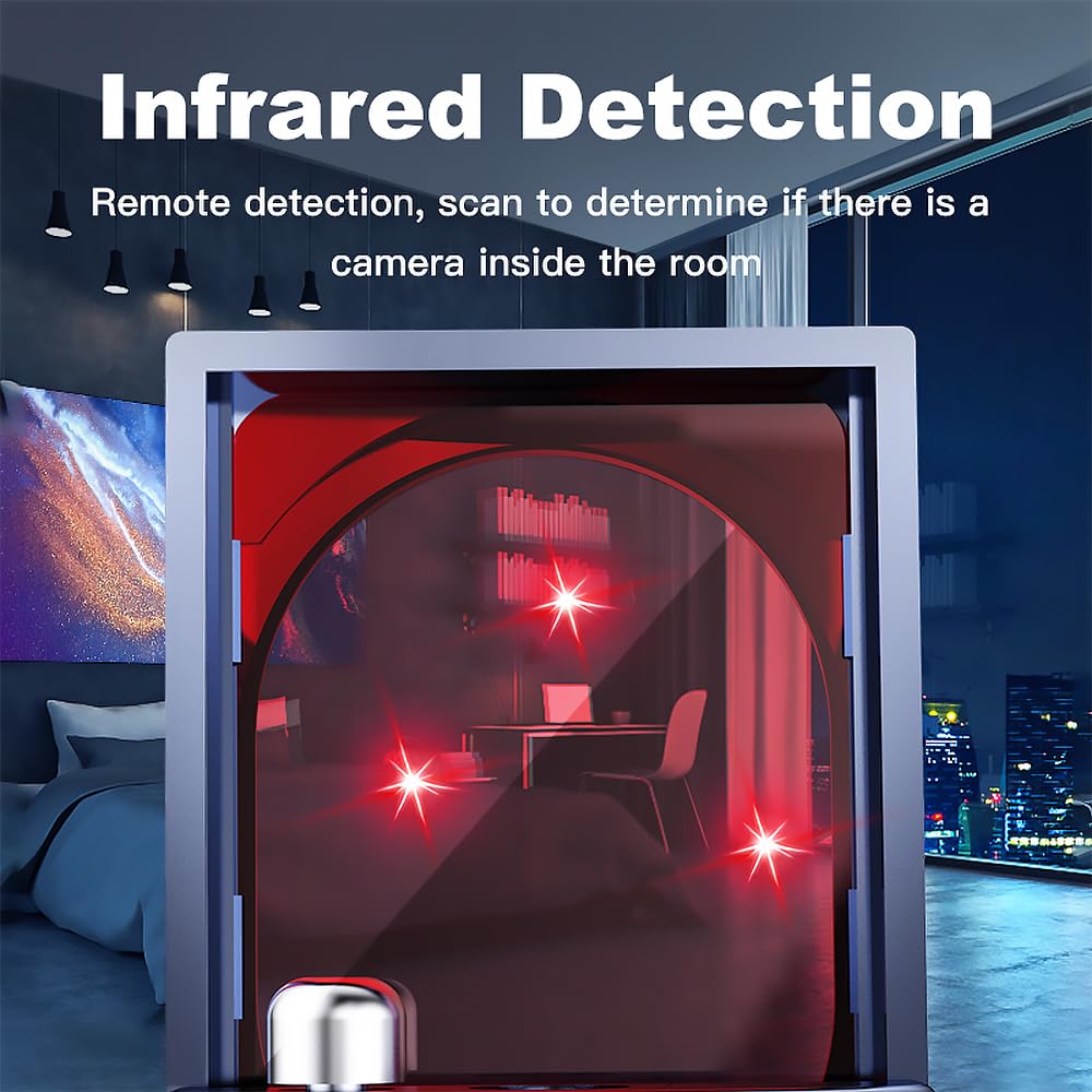 NXPGKEA Hidden Camera Detector, Anti-Spy Detector, Hidden Device GPS Detector, Camera Detector, Bug Detector, Privacy Protector, Signal Scanner for Hotels Office Home Travel, 5 Levels Sensitivity