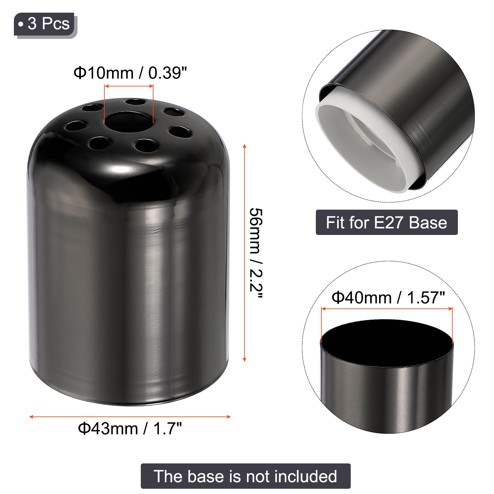 PATIKIL E27 Lamp Socket Cup - Image 2