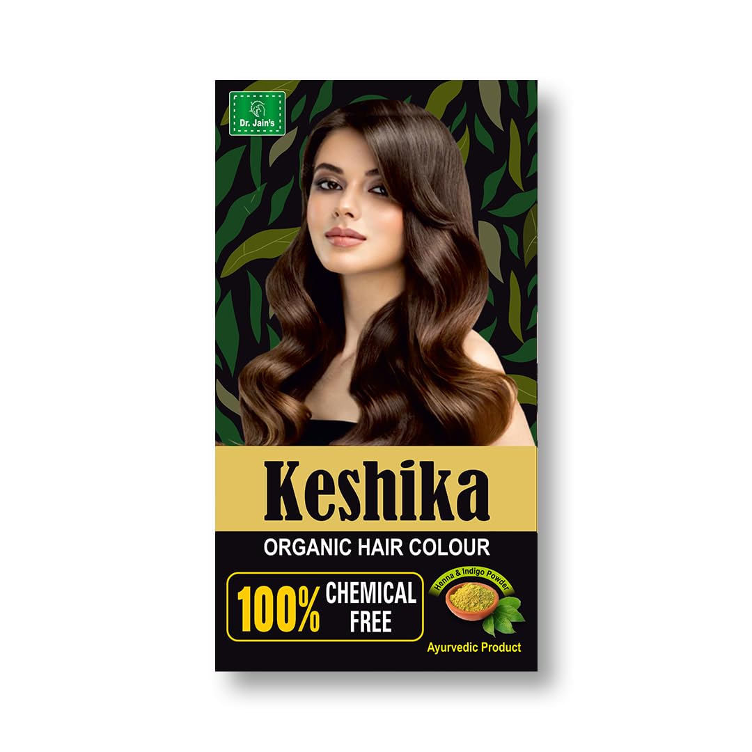 Keshika Organic Hair Colour For Men and Women - 100g (BALCK)-picture-16