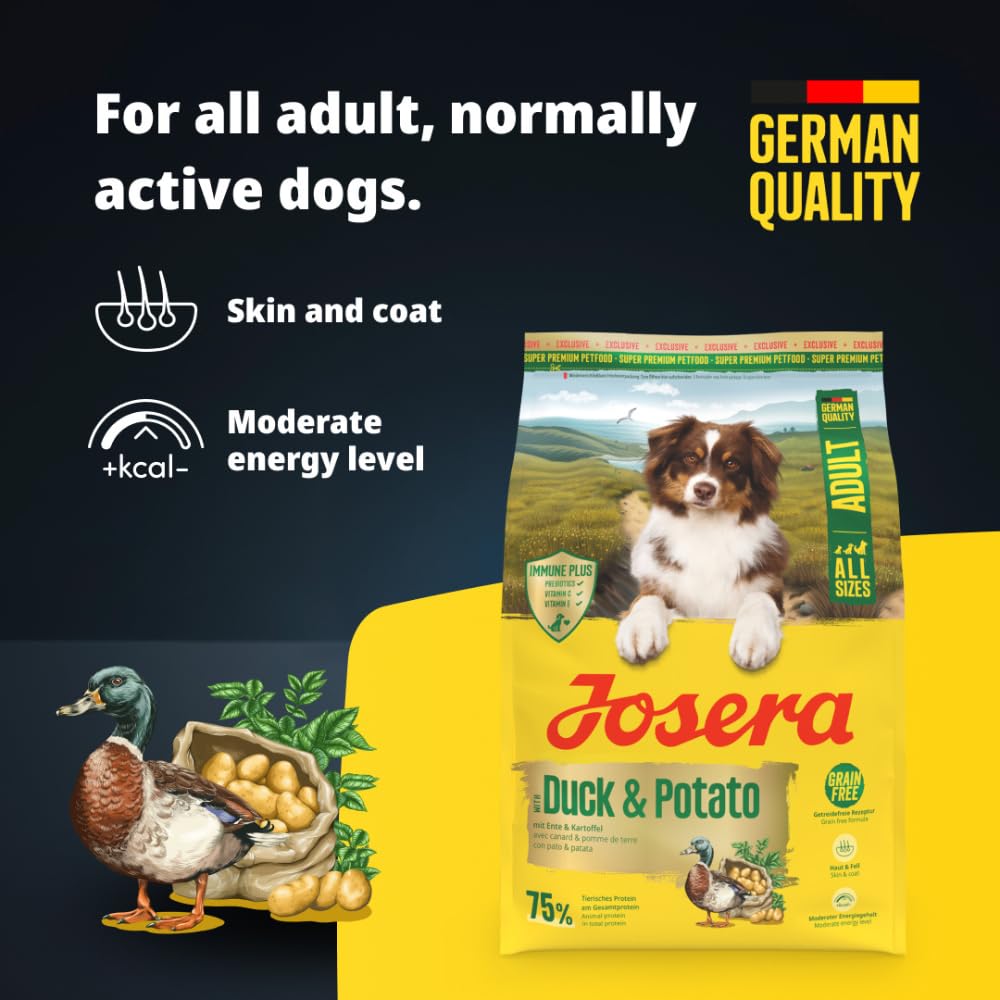 Josera Adult Duck & Potato 12,5kg Trockenfutter für Hunde