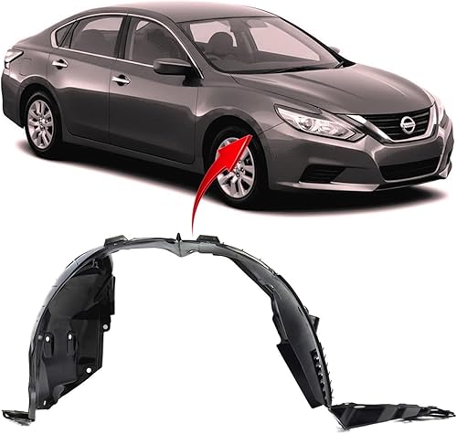FitParts Compatible con el forro de guardabarros delantero derecho del lado del pasajero Nissan Altima 2016-2018 Sedán. Nuevo, plástico y listo para