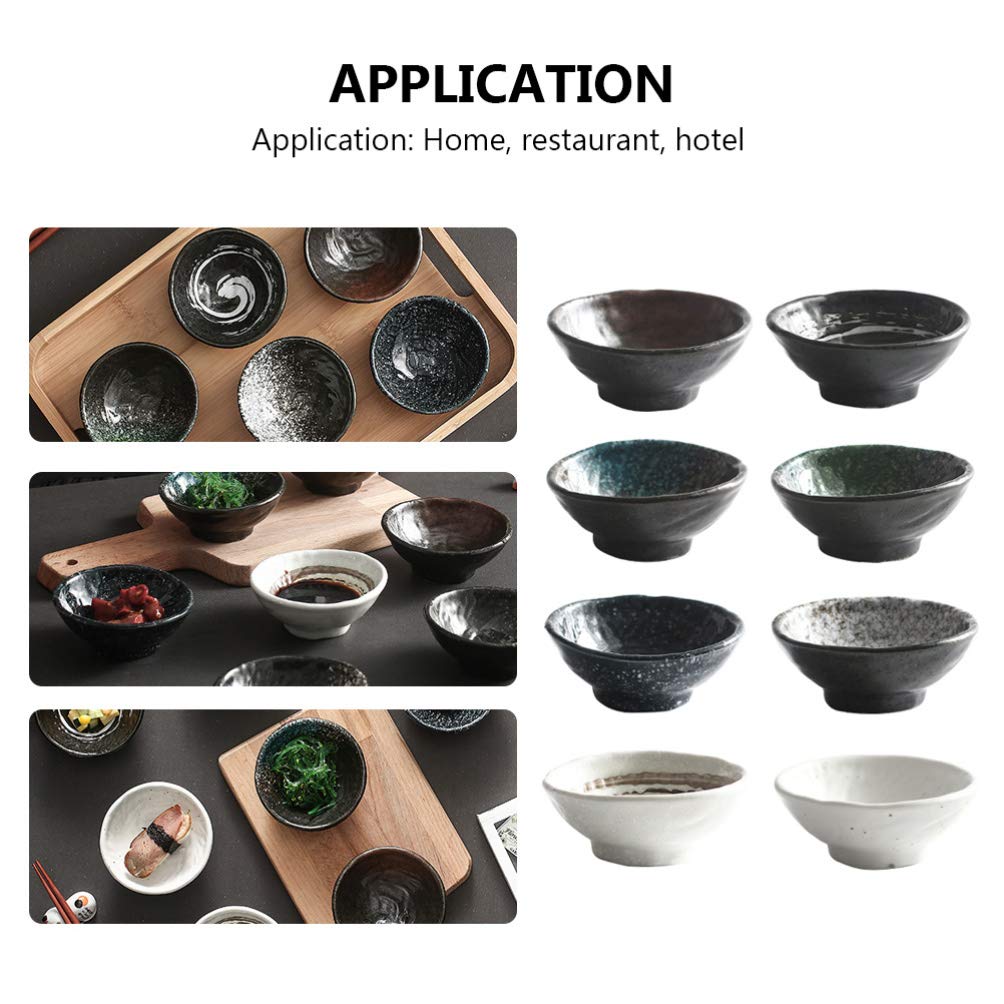 Piatto for salse in ciotole in ceramica, set di utensili 5 pezzi Piatti for salsa giapponese