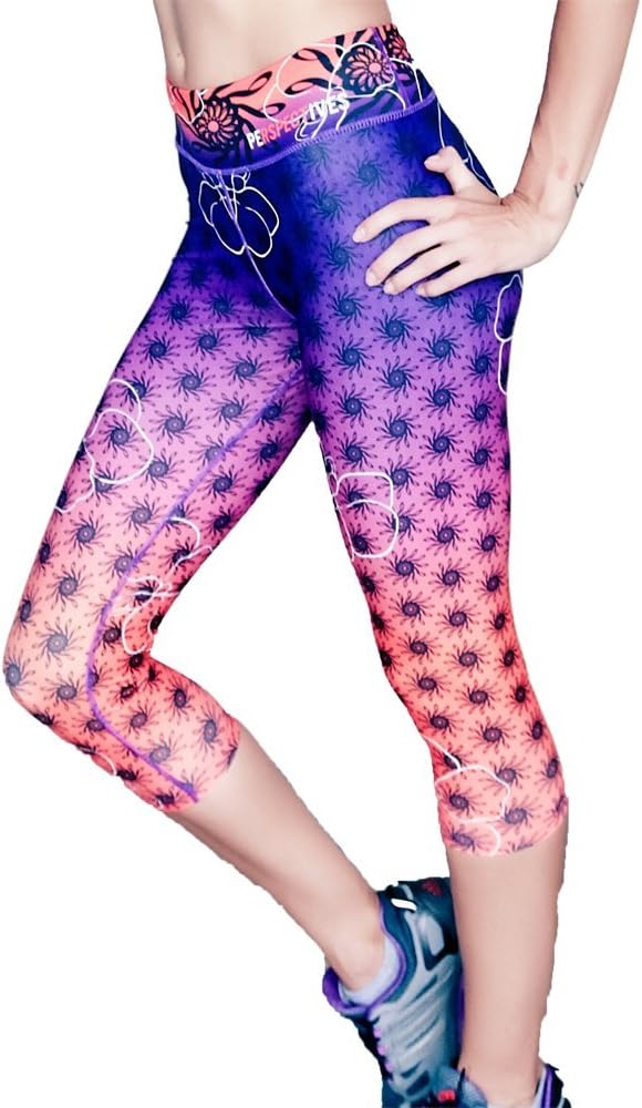 PY Women's Activewear Capri 3/4 Length Leggings