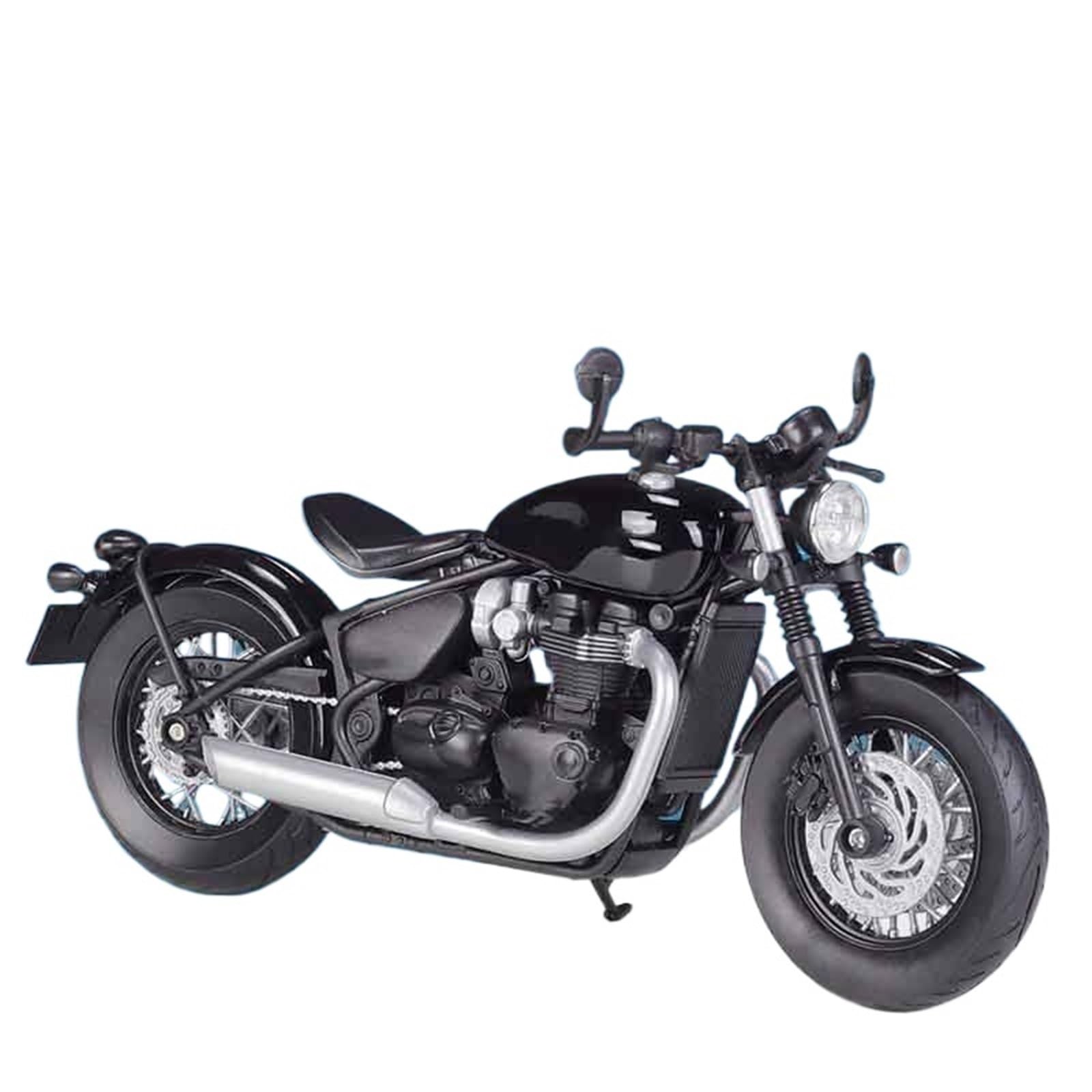 UTJUYFCGF for Triumph Bonneville Bobber Mock-up Alloy Motorcycle Model Toy Gift Set 1:12