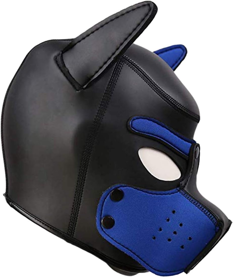 Neoprene Puppy Hood Custom Full Face Novelty Animal Head Mask Costume Dog Head Masks