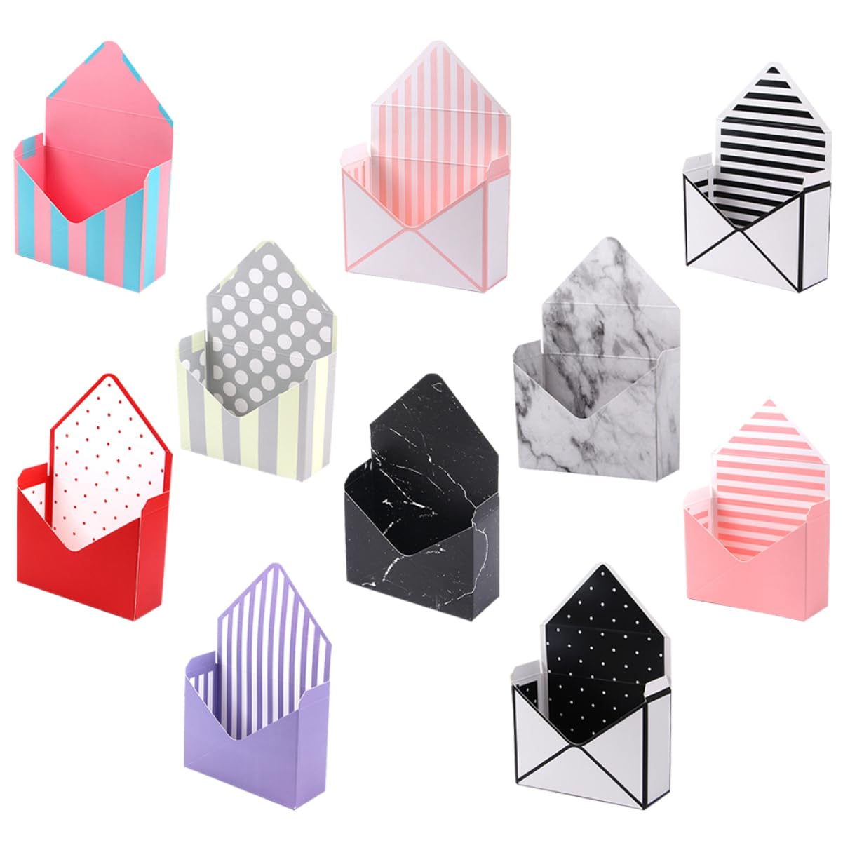 FOMIYES 2 Juegos Caja De Flores Decoración De Flores Alambre Floral Decoración Casa Cajas Plegables Soporte Para Envolver Material De Embalaje De Papel 10 Uds * 2